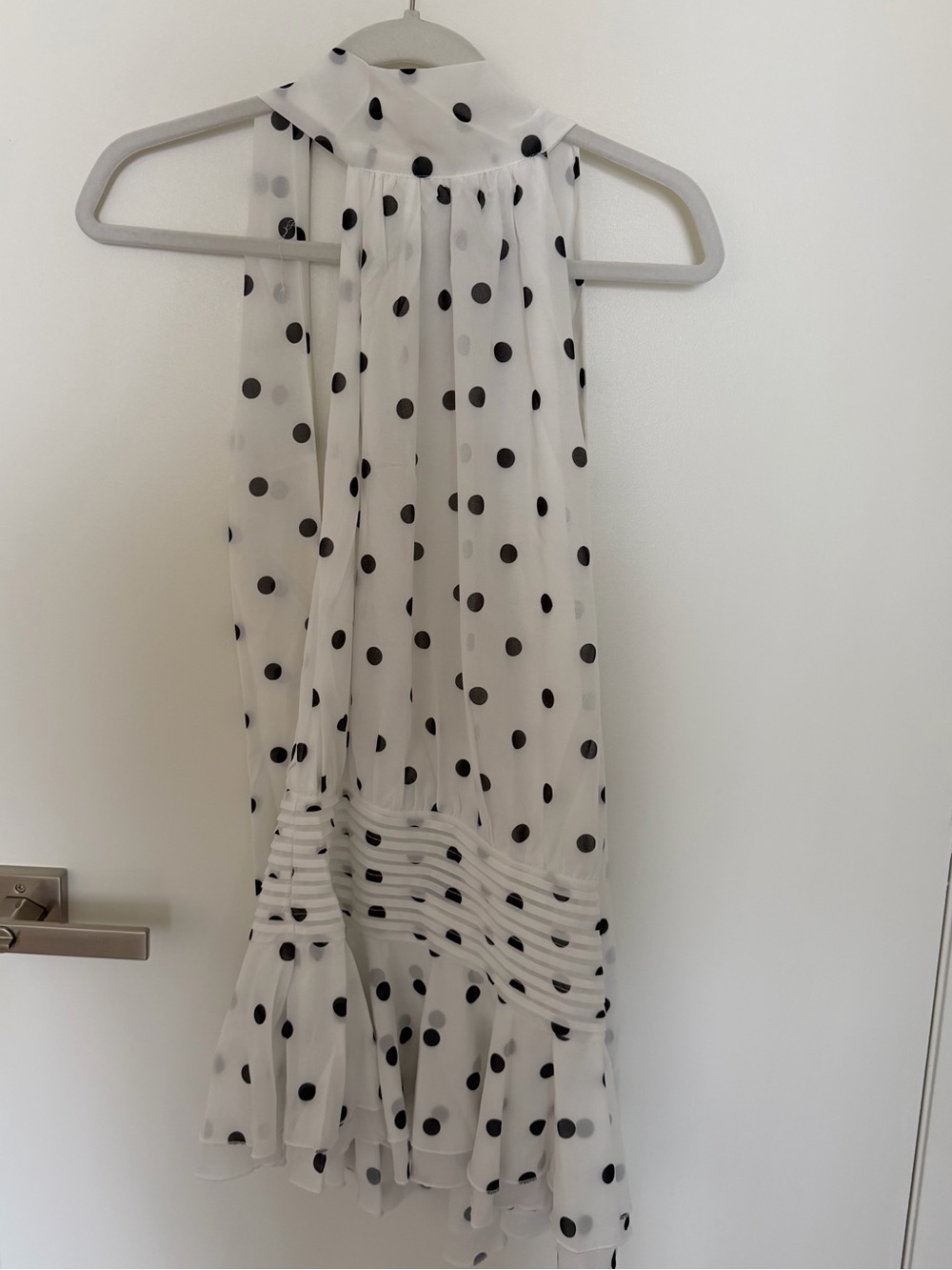 Peppermayo White Polka Dot Dress - New with Tag On - Picture 5 of 6
